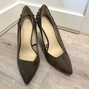 Zara, grey studded heels